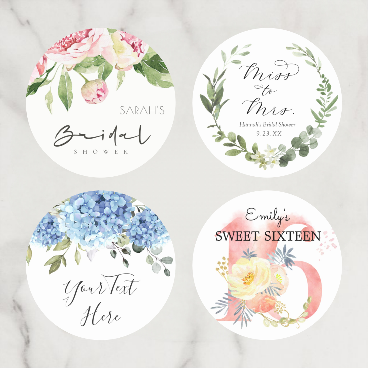 Candle Warning Label - Custom Stickers and Custom Logo Wedding
