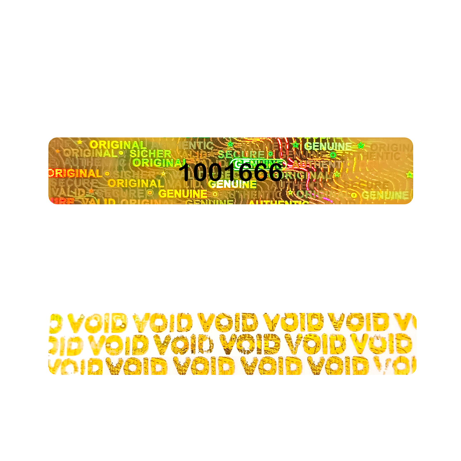 Candle Warning Label - Holographic Warranty Void Labels , Tamper