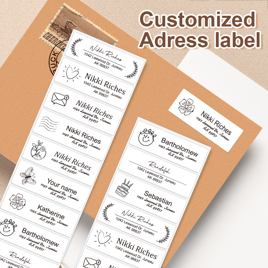 Candle Warning Label - Custom Address Stickers for Bullet Journals