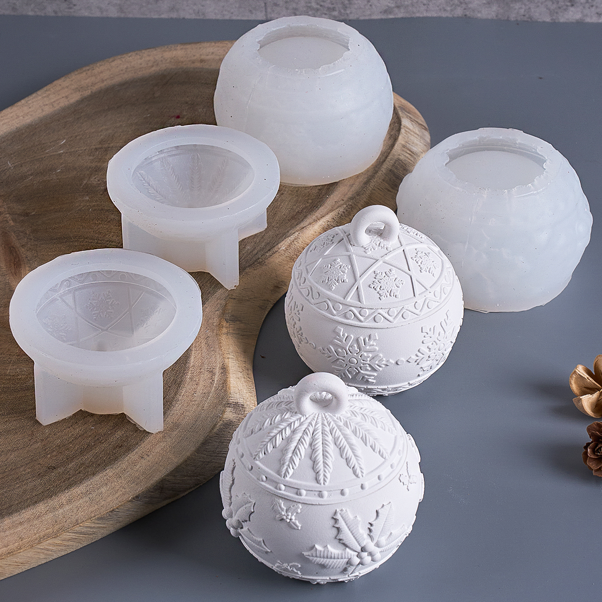Christmas Round Ball Candle Ja - Candle Making Kit Xmas บทวิจารณ์และราคา