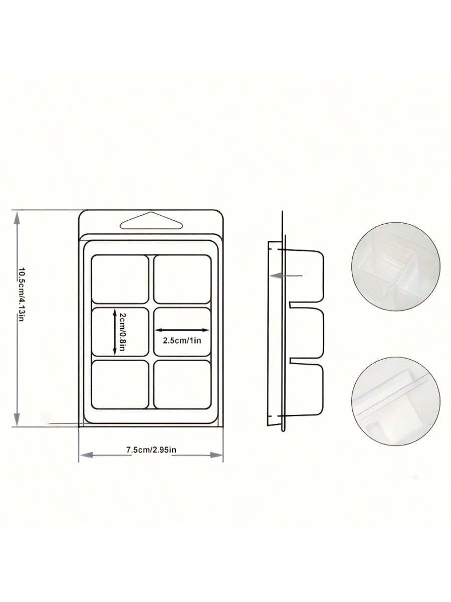 12/24 Pieces Rectangular 6-Hol - Candle Warning Label บทวิจารณ์และราคา