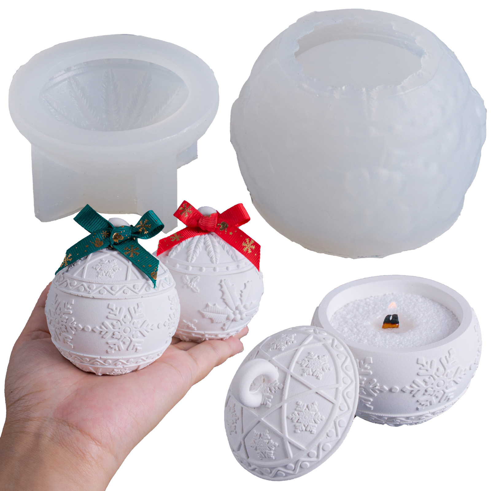 Christmas Round Ball Candle Ja - Candle Making Kit Xmas บทวิจารณ์และราคา