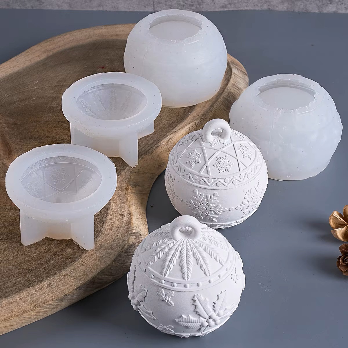 Christmas Round Ball Candle Ja - Candle Making Kit Xmas บทวิจารณ์และราคา