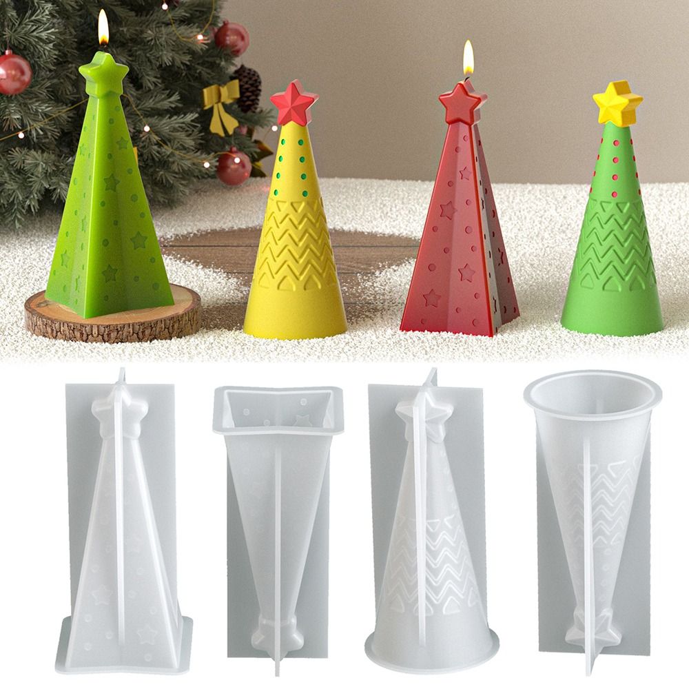 Silicone Christmas Cone Candle - Candle Making Kit Xmas บทวิจารณ์และราคา