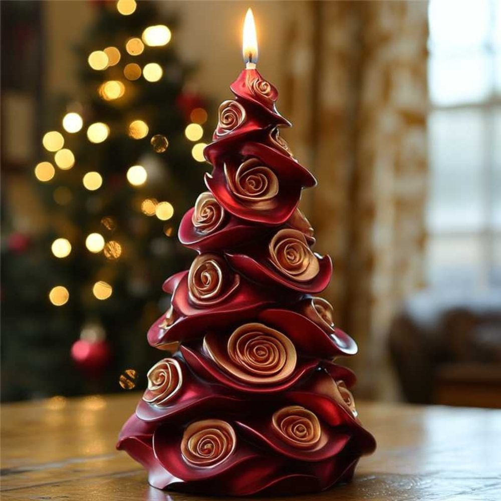 New Rose Christmas Tree Candle - Candle Making Kit Xmas บทวิจารณ์และราคา