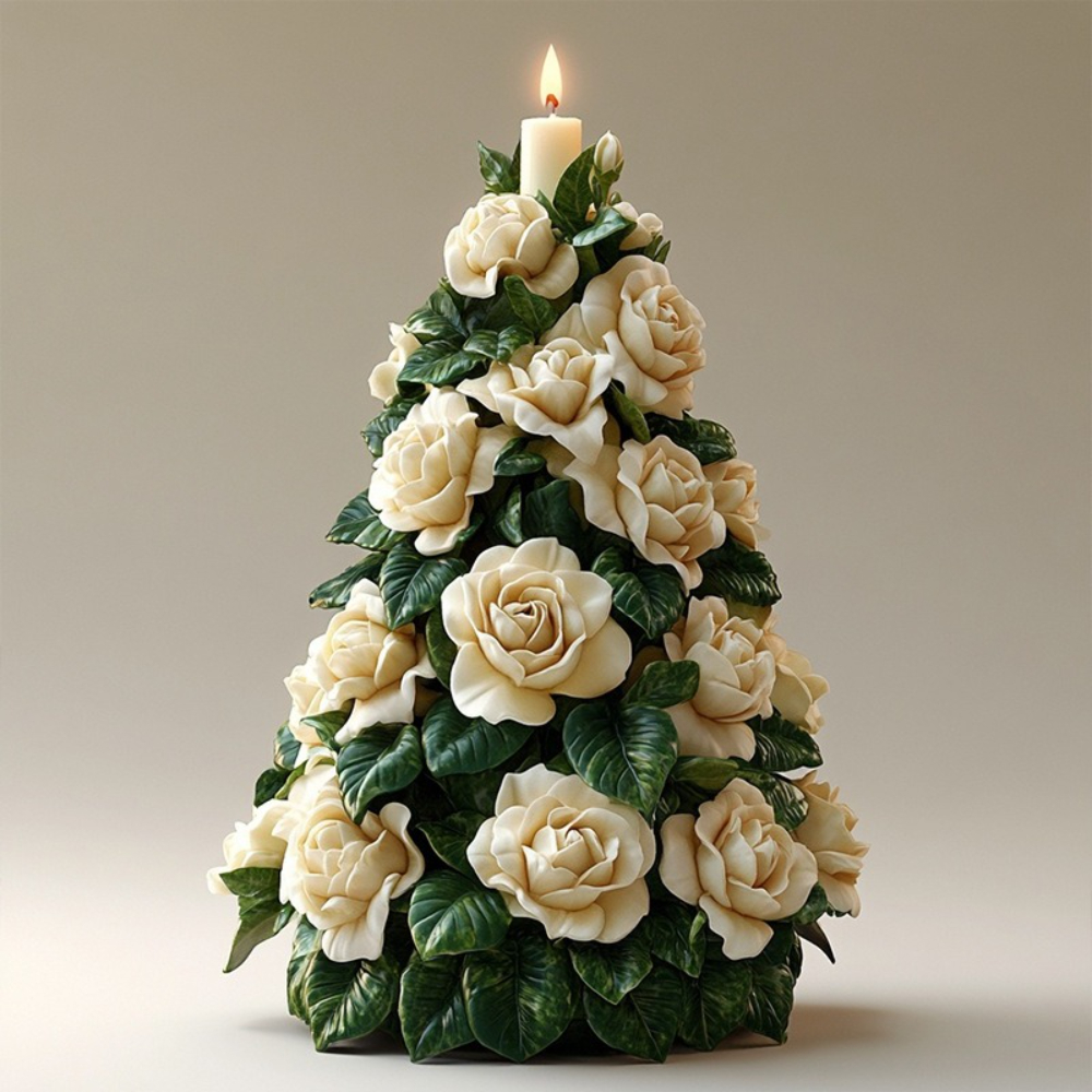 New Rose Christmas Tree Candle - Candle Making Kit Xmas บทวิจารณ์และราคา