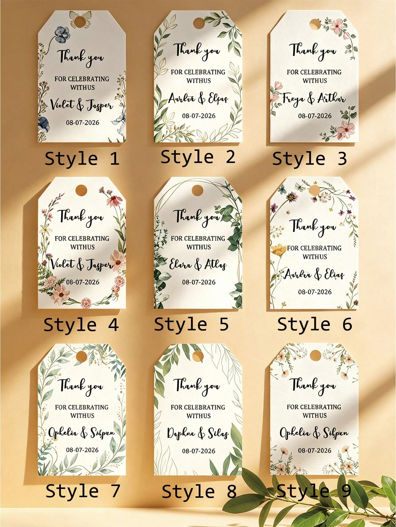 Customized Gift Tags Personali - Candle Warning Label บทวิจารณ์และราคา