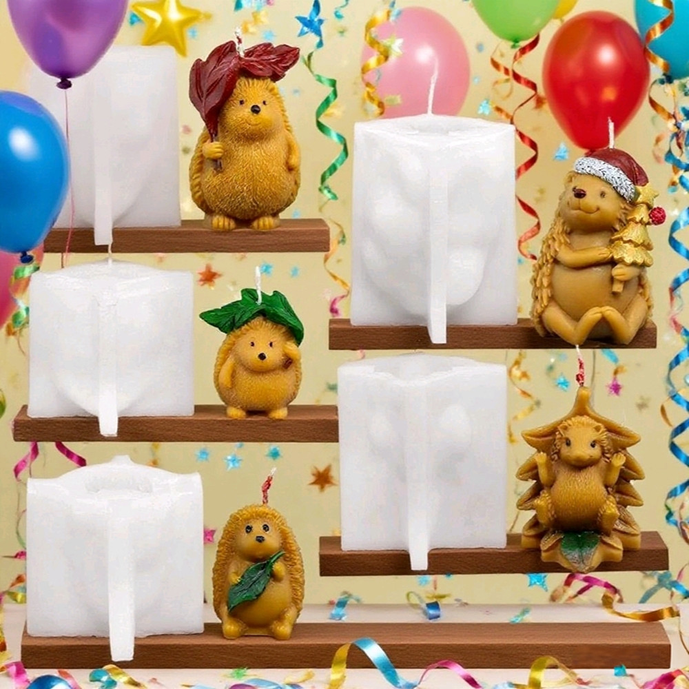 3D Autumn Hedgehog Party Chris - Candle Making Kit Xmas บทวิจารณ์และราคา