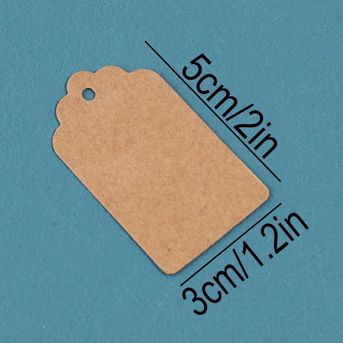 100pcs Brown Kraft Paper Flowe - Candle Warning Label บทวิจารณ์และราคา