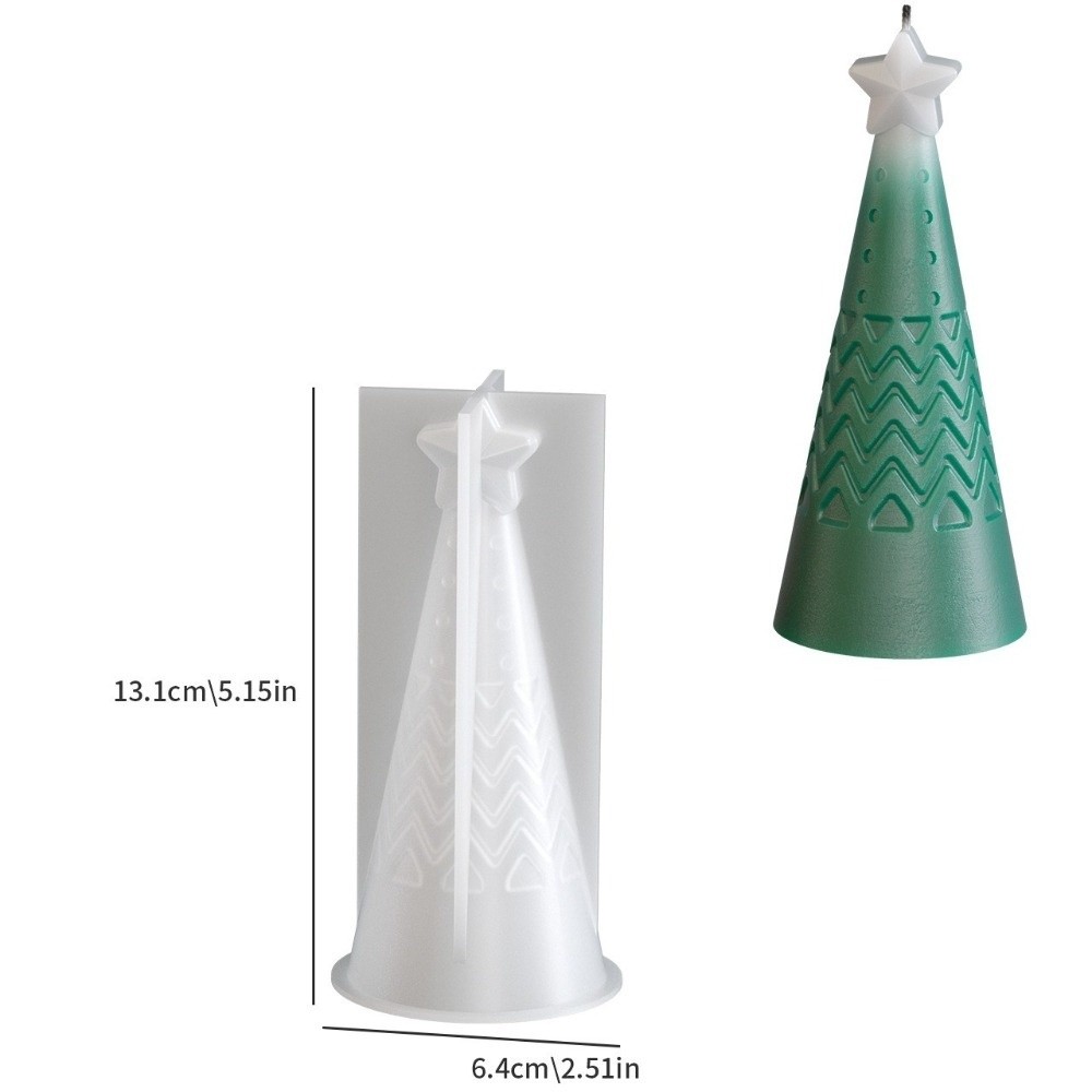 Silicone Christmas Cone Candle - Candle Making Kit Xmas บทวิจารณ์และราคา