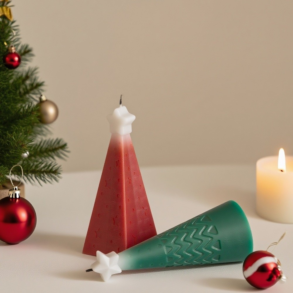 Silicone Christmas Cone Candle - Candle Making Kit Xmas บทวิจารณ์และราคา