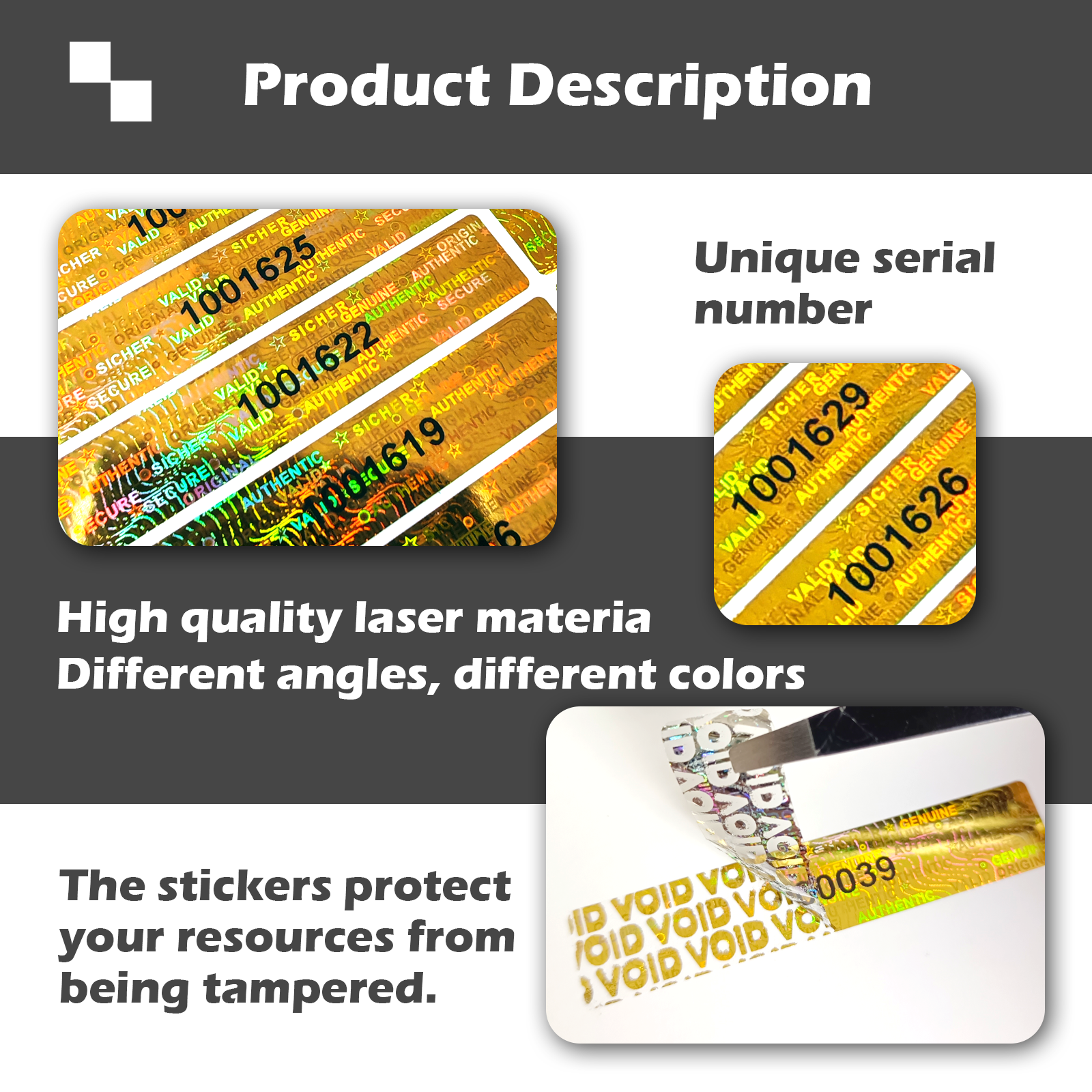 Holographic Warranty Void Labe - Candle Warning Label บทวิจารณ์และราคา
