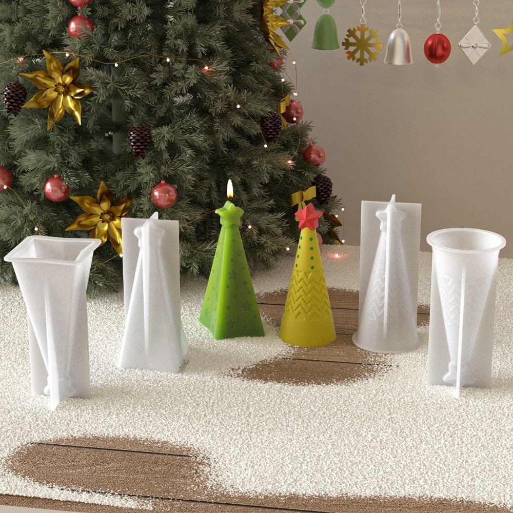 New Silicone Christmas Cone Ca - Candle Making Kit Xmas บทวิจารณ์และราคา
