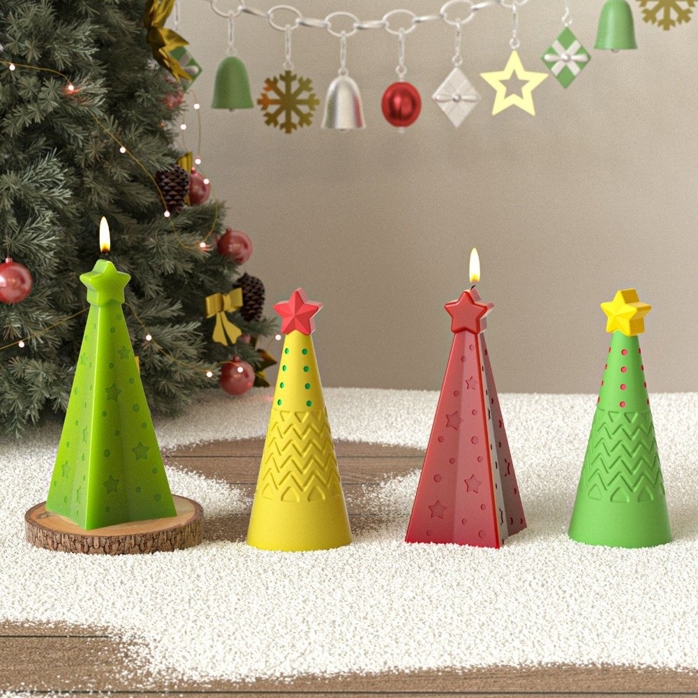 New Silicone Christmas Cone Ca - Candle Making Kit Xmas บทวิจารณ์และราคา